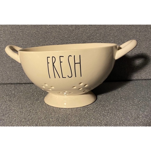 Rae Dunn Other - Rae Dunn colander FRESH kitchen strainer bowl fruit bowl planter I love Rae Dunn